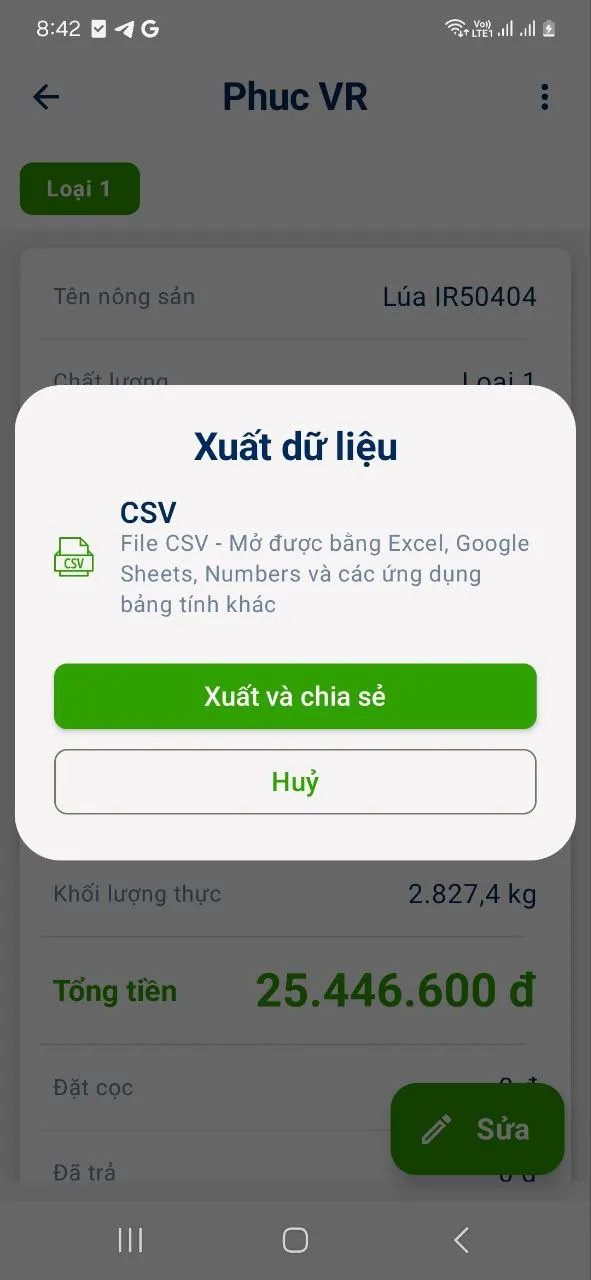 Menu tùy chọn