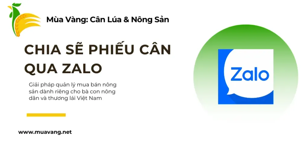 Hướng Dẫn Chia Sẻ Phiếu Cân Qua Zalo: Minh Bạch Giao Dịch, Tăng Uy Tín