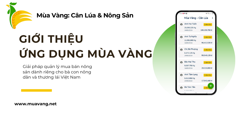 Giới thiệu ứng dụng Mùa Vàng